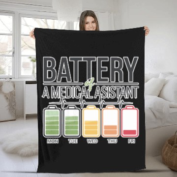 Discover Battery Of A Medical Assistant 3 Fleece Blankets