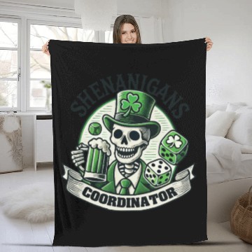 Discover St. Patrick's Day Shenanigans Coordinator Fleece Blankets