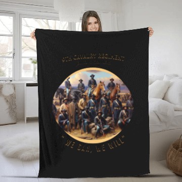 Discover Buffalo Soldiers Fleece Blankets