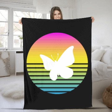 Discover Vibrant Butterfly Fleece Blankets
