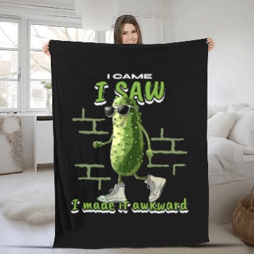 Discover I Came, I Saw, I Made It Awkward Pickleball Fleece Blankets