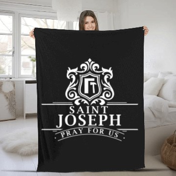 Discover Consecration to St Joseph and Child Jesus Catholic Fleece Blankets