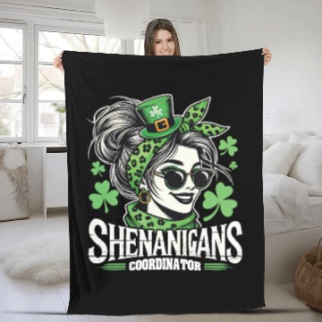 Discover St. Patrick's Day Shenanigans Coordinator Fleece Blankets