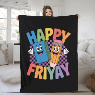Discover Happy Friyay Weekend Weekend Feeling Fleece Blankets