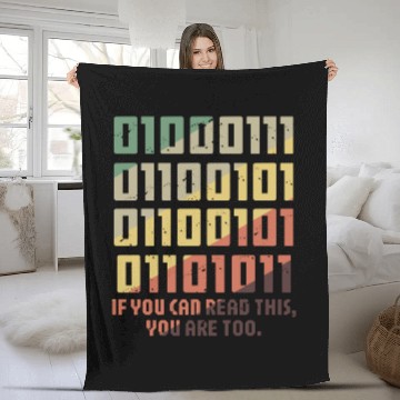 Discover Science Nerd Physics Student Jokes Geek Fleece Blankets