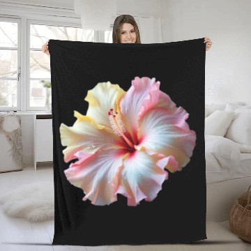 Discover Hibiscus Fleece Blankets