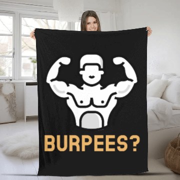 Discover arm muscle gym Fleece Blankets