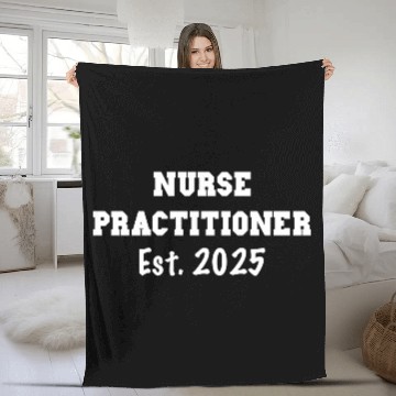 Discover Nurse Practitioner Graduation, NP Established 2025 Fleece Blankets