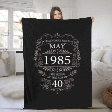 Discover Legendary 40th Birthday Vintage 1985 Stylish Fleece Blankets