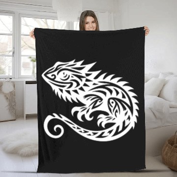 Discover Bearded Dragon T Tattoo Dragon Disguise Fleece Blankets