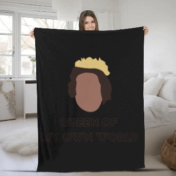 Discover Queen of My Own World - Women's Day Fleece Blankets