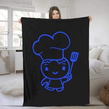 Discover Bird Chef Cap Duck Delicious Hungry Eat Sweet Cute Fleece Blankets