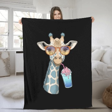 Discover Funny Silly Animals Cute Cartoon Comedy Design Fleece Blankets