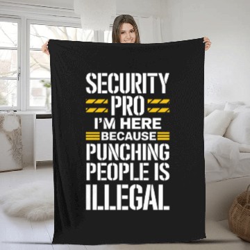 Discover Private Security Professional Bodyguard VIP Fleece Blankets