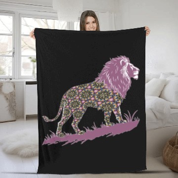 Discover Star of David Pattern 1 Lion of Judah Fleece Blankets