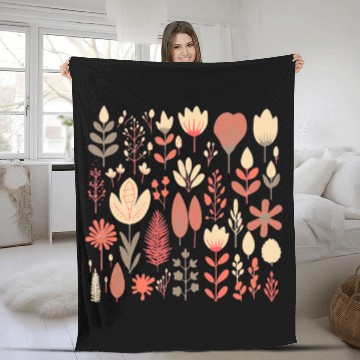 Discover Spring Flowers Fleece Blankets