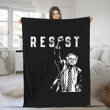 Discover RESIST Bernie Sanders Freedom US National Service Fleece Blankets