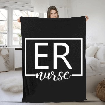 Discover Er Nurse Emergency Room Nurse Fleece Blankets