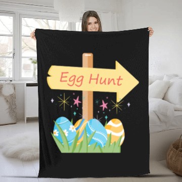 Discover Egg Hunt Adventure – Fun & Festive Easter Apparel Fleece Blankets