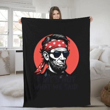Discover That's NOT What We Said - History with a Twist Fleece Blankets