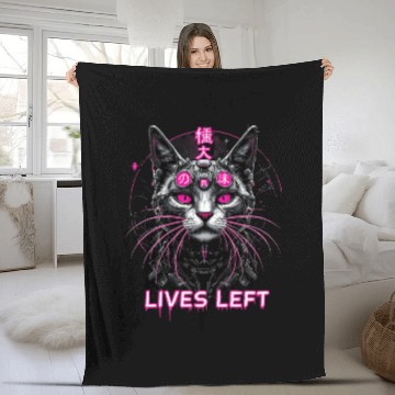 Discover Cyberpunk Surrealism Fleece Blankets