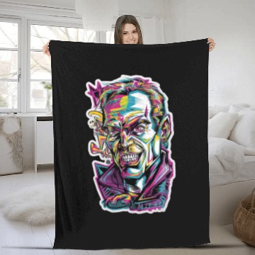 Discover Graffiti Villain Fleece Blankets