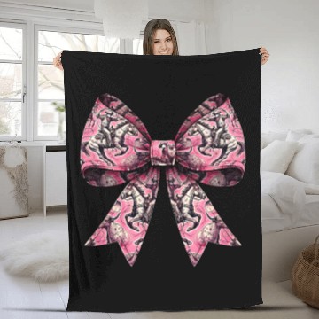 Discover Coquette Bow Rodeo Barrel Racer Barrel Racing Fleece Blankets