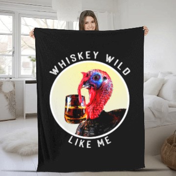 Discover Silly Derby Phrase Funny Hat Horse Racing Bourbon Fleece Blankets