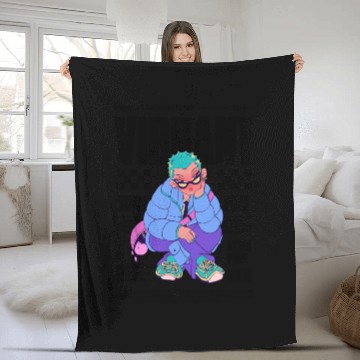 Discover Electric Night: Cyberpunk Fleece Blankets