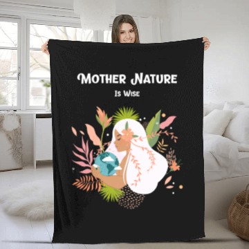 Discover Earth Day Mother Nature Fleece Blankets
