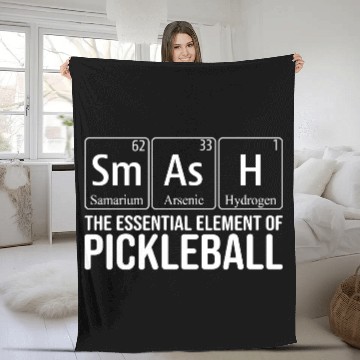 Discover Funny periodic table of the element Pickleball Fleece Blankets
