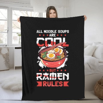 Discover Ramen Rules Japanese Noodles Fleece Blankets