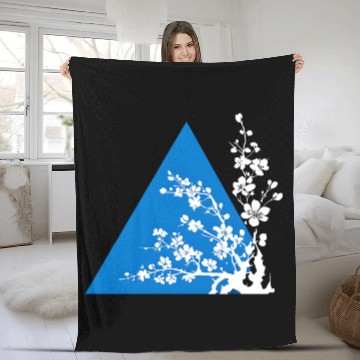 Discover Triangle and Blossom Fleece Blankets