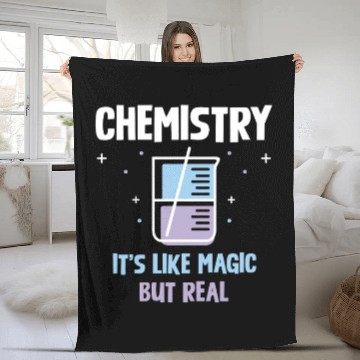 Discover Chemistry It's Like Magic But Real Science Fleece Blankets