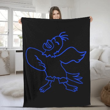 Discover Seagull bird dances happily celebrates cheerful Fleece Blankets