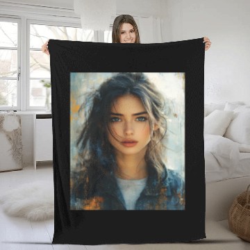 Discover Urban Glow: Painted Horizon Fleece Blankets