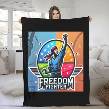 Discover Freedom Fighter Fleece Blankets