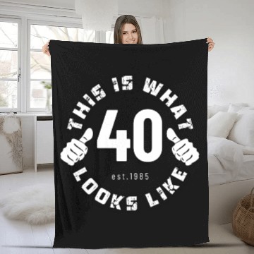 Discover 40 Year Old Birthday design for men born in 1985 Fleece Blankets