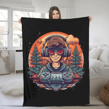 Discover game day Fleece Blankets