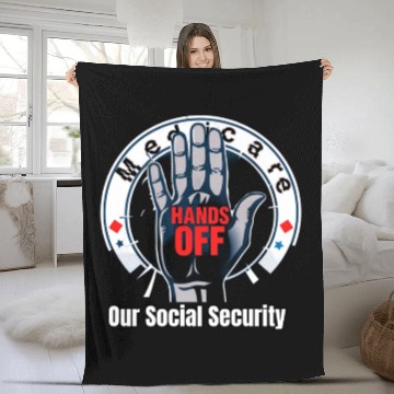 Discover Hands Off Our Social security Fleece Blankets