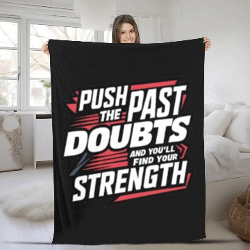 Discover Self Growth Mindset Motivation Inner Strength Fleece Blankets