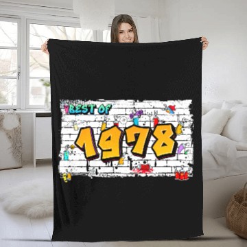 Discover Retro Classic 1978 Graffiti – 47 Years of Fleece Blankets
