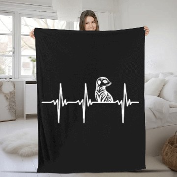 Discover Heartbeat For Cute Tribal Earth Girl Tattoo Fleece Blankets