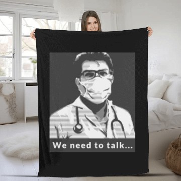 Discover We Need to Talk Doctor Style Fleece Blankets