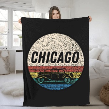 Discover Chicago Fleece Blankets
