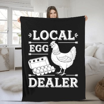 Discover Local Egg Dealer Easter Sunday Egg Fleece Blankets