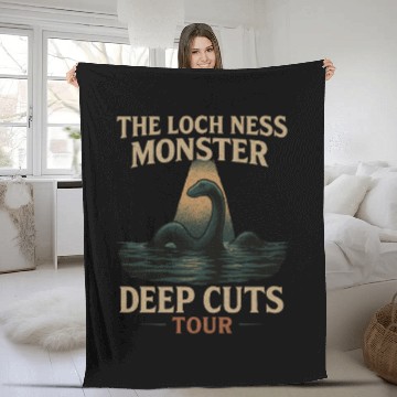Discover Loch Ness Monster Deep Cuts Tour Fleece Blankets