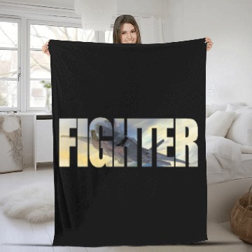 Discover Fighter F-35 Lightning II Fleece Blankets