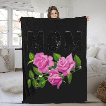Discover Best Mom Ever - Simple & Sweet Mother's Day Design Fleece Blankets