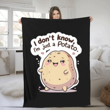 Discover I don't know, I'm just a potato Fleece Blankets